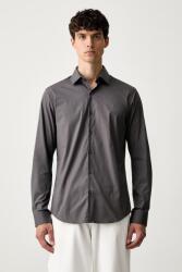 Calvin Klein férfi ing pamut elasztánnal - szürke 42 - answear - 28 990 Ft