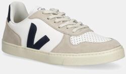 Veja bőr tornacipő Small V-10 Laces - bézs 37