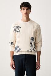 Scotch & Soda férfi pamut pulóver - bézs M