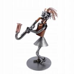100 Fém szaxofonos figura. Ajándék szaxofonosoknak (MS020/K)