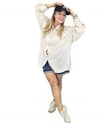 Agrafka Klasszikus Pamut ing elegáns Felcsatolható Ujjak Oversize unisize (5902601771554)