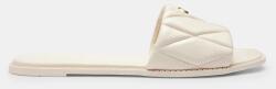 Coach női bőr lapos sarkú papucs Holly Quilted Leather Sandal - fehér Női 37