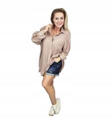 Agrafka Klasszikus Pamut ing elegáns Felcsatolható Ujjak Oversize unisize (5902601771592)