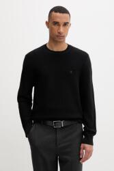 Calvin Klein férfi pamut pulóver - fekete 2XL