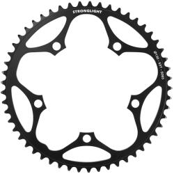 Stronglight plateau de route 5 branches, diamètre 130 mm, 53 dents, extérieur, noir, aluminium 5083, type Shimano, 9-10 vitesses STRONGLIGHT Bicikli alkatrészek Kerékpár alkatrészek Kerékpár lánctányérok