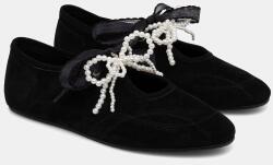 Answear. LAB velúr balerina cipő - fekete Női 40