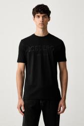 Iceberg férfi pamut póló - fekete XL - answear - 58 990 Ft