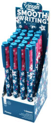 Vinson Golyóstoll kupakos, 0, 7mm Vinson Flower A18 vegyes test displ 20 db/display (A18) - tintasziget