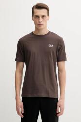 EA7 Emporio Armani t-shirt férfi pamut - barna XS