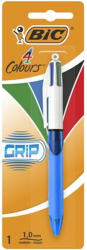 BIC Golyóstoll, 0, 32 mm, nyomógombos, négyszínű, BIC "4 Colours Grip Original (BC8871292) - tintasziget