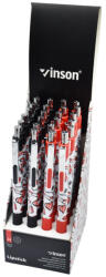 Vinson Golyóstoll nyomógombos 0, 7mm Vinson Lipstick 222 vegyes test displ 24 db/display (222) - tintasziget