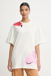 Marimekko t-shirt női pamut - bézs M
