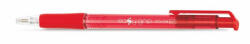 FlexOffice Golyóstoll, 0, 4 mm, nyomógombos, FLEXOFFICE "EasyGrip", piros (FOGT08P) - tintasziget