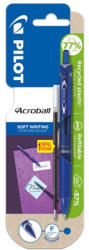 Pilot Golyóstoll, 0, 25 mm, nyomógombos, PILOT "Acroball", kék + betét (PACGKB) - tintasziget