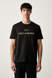 Paul&Shark férfi pamut póló - fekete XL - answear - 55 990 Ft