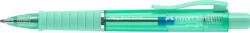 Faber-Castell Golyóstoll, 1 mm, XB, nyomógombos, mentazöld testszín, FABER-CASTELL "Poly Ball View Aurora", kék (TFC145767) - tintasziget