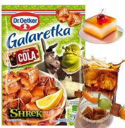 Dr. Oetker Gyümölcskocsonya Shrek Cola Különleges Íz és Színes Játék 72g (5900437028408)