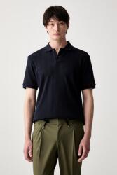 Marc O'Polo póló férfi pamut elasztánnal - sötétkék S - answear - 33 990 Ft