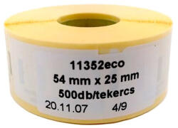DYMO Etikett DYMO Label Writer 25x54 mm 500 darabos (11352ECO) - robbitairodaszer