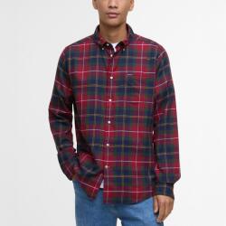 Barbour Fortrose Tailored Long-Sleeved Shirt - Wine Red Tartan - XXXL
