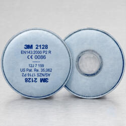 3M 2128 P2 R por- és részecskeszűrő aktív szénnel 5000/6000/7500 sorozathoz, pár () (2128)