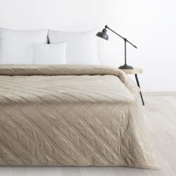 Takoy Bézs bársony ágytakaró, 170×210 cm, hősteppelt, kockás mintával - LUIZ BLINK Design 91