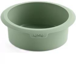 Lékué kerek sütőforma Air Fryerbe, D=15 cm, 18.5× 5.5× 19.5 cm, élelmiszeripari szilikon, zöld (LK884108)
