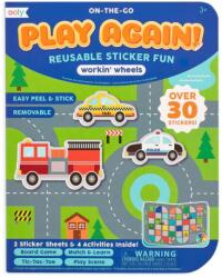 OOLY Set planse si jocuri cu abtibilduri repozitionabile - Vehicule (172-005)