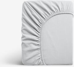Goldea cearceaf de pat cu elastic din bambus - gri deschis 200 x 220 cm