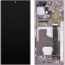 Samsung Display cu Touchscreen Samsung Galaxy Note 20 Ultra 5G N986 / Note 20 Ultra N985, cu Rama, Bronz (Mystic Bronze), Service Pack GH82-31453D (GH82-31459D)