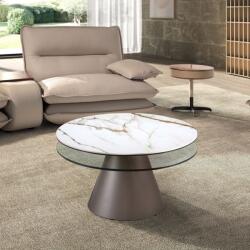AC Atelier Masuta extensibila design LUX Porcelain marble/ Silver-grey (AC 2169) Masa de cafea