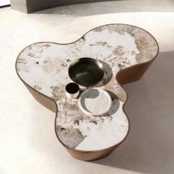AC Atelier Masuta de cafea cu forme organice Porcelain Marble Walnut (AC 2176) Masa de cafea