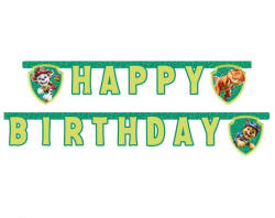 Procos Banner Happy Birthday - Paw Patrol Dino