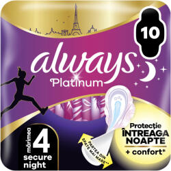 Always Absorbante Platinum Secure Night, 10 bucati, Always
