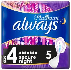 Always Absorbante Platinum Night Ultra, 5 bucati, Always