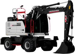 Hidromek Excavator pe roti, 16 tone, 141 cp, motor DEUTZ Stage V, HMK 150 WR (HMK150WR)