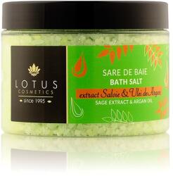 Lotus Cosmetics Sare de baie cu extract salvie & ulei de argan SPA Dermoactive, 600g, Lotus Cosmetics