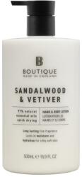 Boutique Lotiune pentru maini si corp cu parfum de Lemn de Santal & Vetiver, 500ml, Boutique