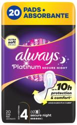 Always Absorbante Platinum Secure Night, 20 bucati, Always