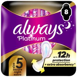 Always Absorbante Platinum Secure Night Extra, 8 bucati, Always