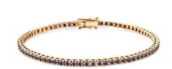 SAVICKI Brățară tennis Luminy 2, 3 mm: aur, safire albastre - savicki - 18 695,00 RON