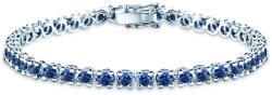SAVICKI Brățară tennis Luminy 4, 5 mm: aur alb, safire albastre - savicki - 32 709,00 RON