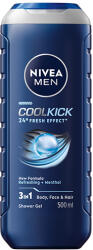 Nivea Gel de dus pentru barbati Cool Kick, 500ml, Nivea
