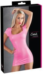 Cottelli PARTY Rochie Mulată Roz cu Aspect Wetlook - Roz intens , M