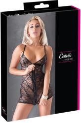 Cottelli LINGERIE Rochie din Dantelă cu Fermoar Frontal 2 Way - Negru , M