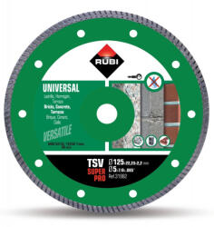 RUBI Disc diamantat pt. beton si caramida 125mm, TSV 125 Pro - RUBI-31980 (RUBI-31980) - masinidetaiatgresie Disc de taiere