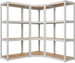 AR Shelving Sarokpolcos állvány fehér AR Style D-Carbon rendszer konfigurálható