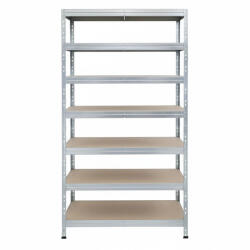 AR Shelving RIVET PRO nagy teherbírású állvány, 252×90×60 cm, 7 szint, forgácslap polccal, 260 kg/polc, horganyzott