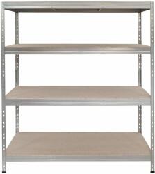 AR Shelving RIVET PRO nagy teherbírású állvány, 180×150×45 cm, 4 szint, forgácslap polccal, 360 kg/polc, horganyzott