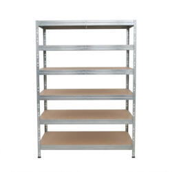 AR Shelving RIVET PRO nagy teherbírású állvány, 252×120×60 cm, 6 szint, forgácslap polccal, 260 kg/polc, horganyzott